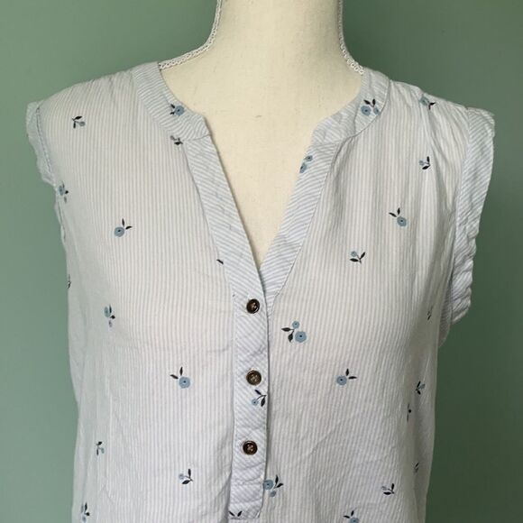 DENVER Hayes Sleeveless Blouse Size Small - Picture 3 of 4